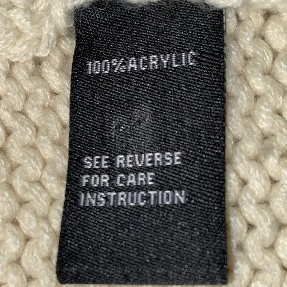 Rachel Zoe Ivory Turtleneck Sweater with Navy and Brown Pattern - Picture 3 of 7